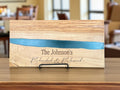 Custom Olive Wood & Resin Cutting Board